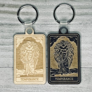 14 | Temperance Tarot Card Keychain | Major Arcana | Divination
