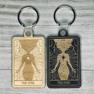 17 | The Star Tarot Card Keychain | Major Arcana | Divination