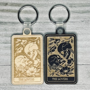 6 | The Lovers Tarot Card Keychain | Major Arcana | Divination