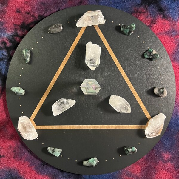 Triangle Crystal Grid (Black)