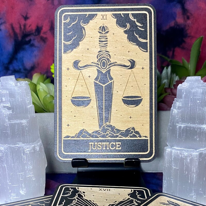 Justice Tarot Card Etsy Justice Tarot Card Etsy