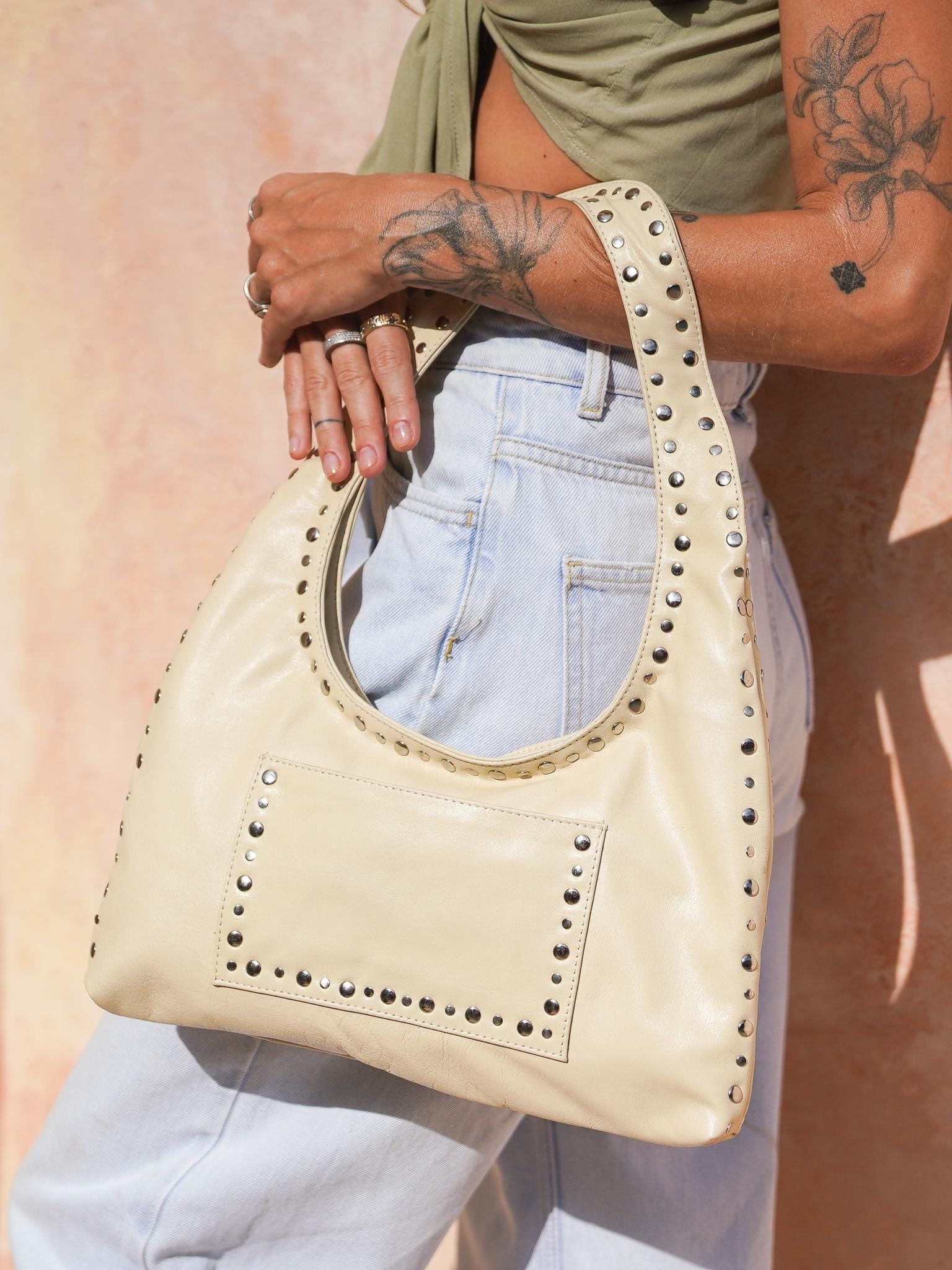 【Old Folk House】Studs Shoulder Bag BAYSIDE84 NIGHT OUT SHOULDER BAG – LUSHER.co