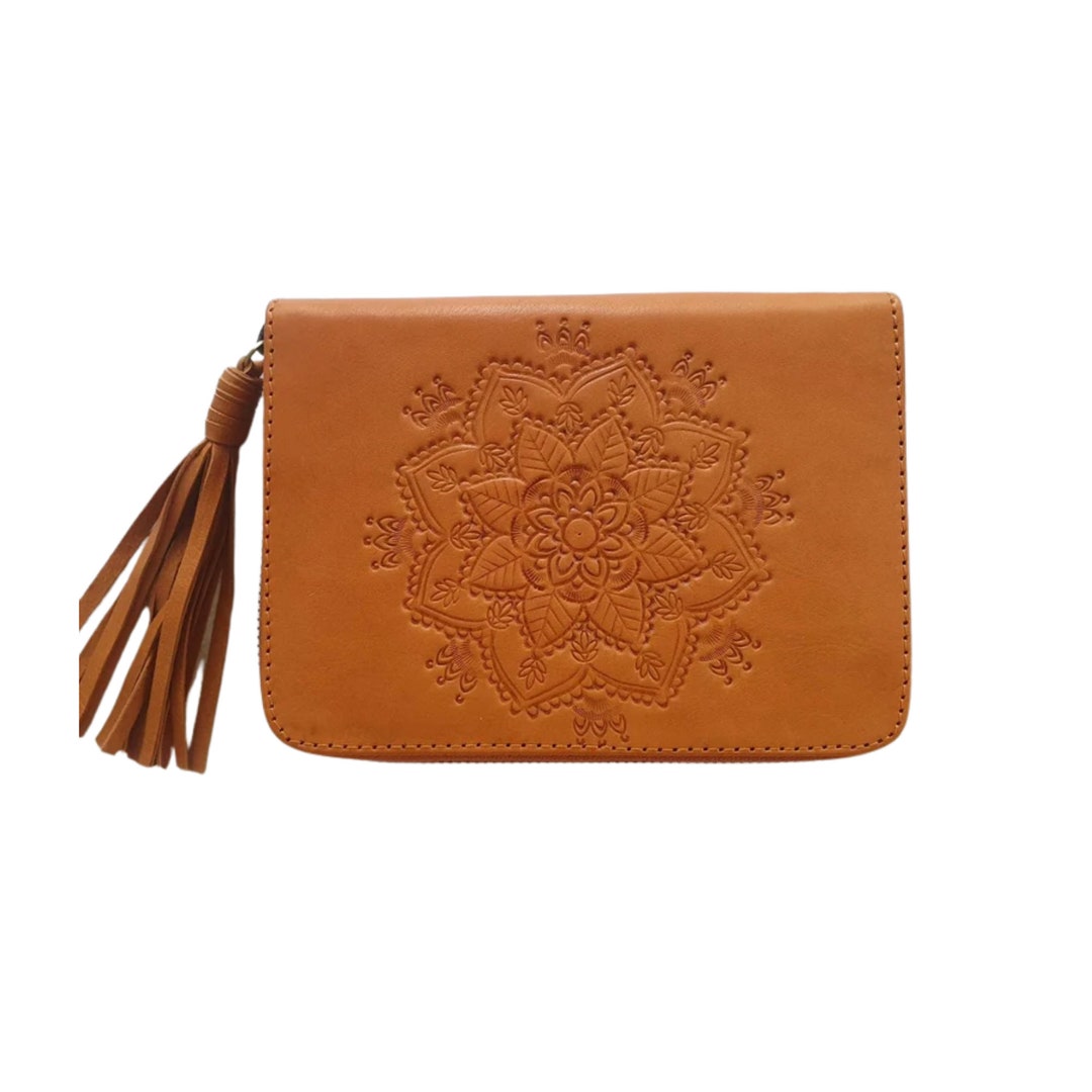 Bohemian Handmade Brown Leather Wallets for Women Etsy