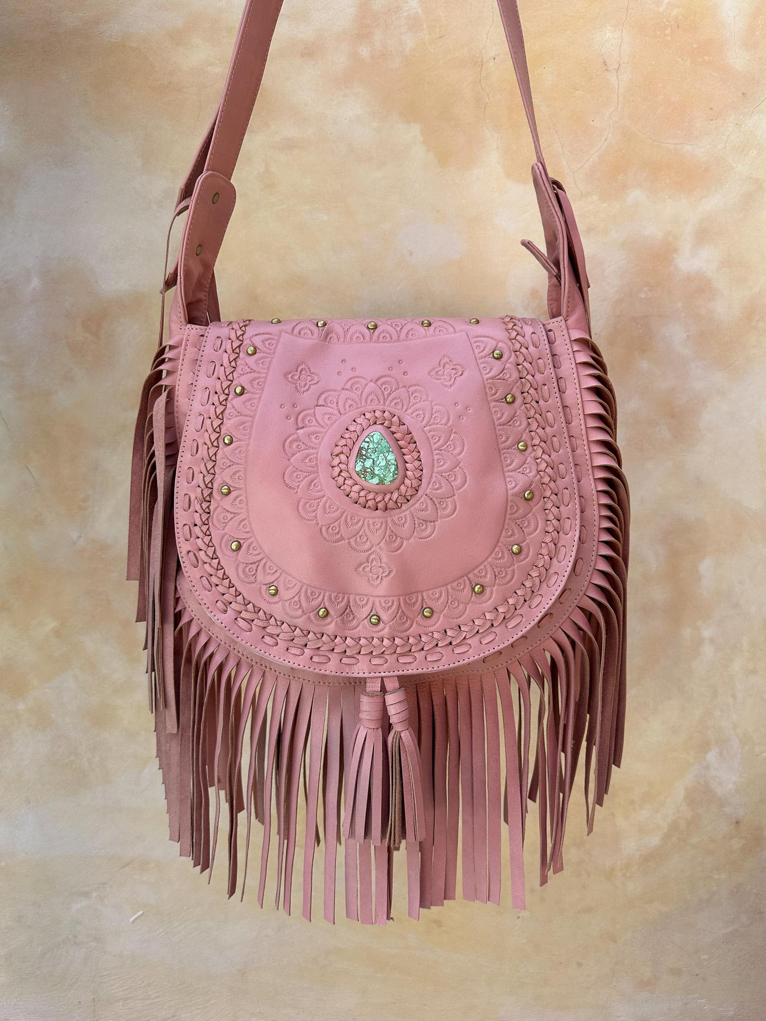 ?Rebecca Minkoff ? Beautiful Pink leather Fringed Backpack Purse. Hippie BoHo Rebecca Minkoff Pink Backpacks | Mercari main image 3