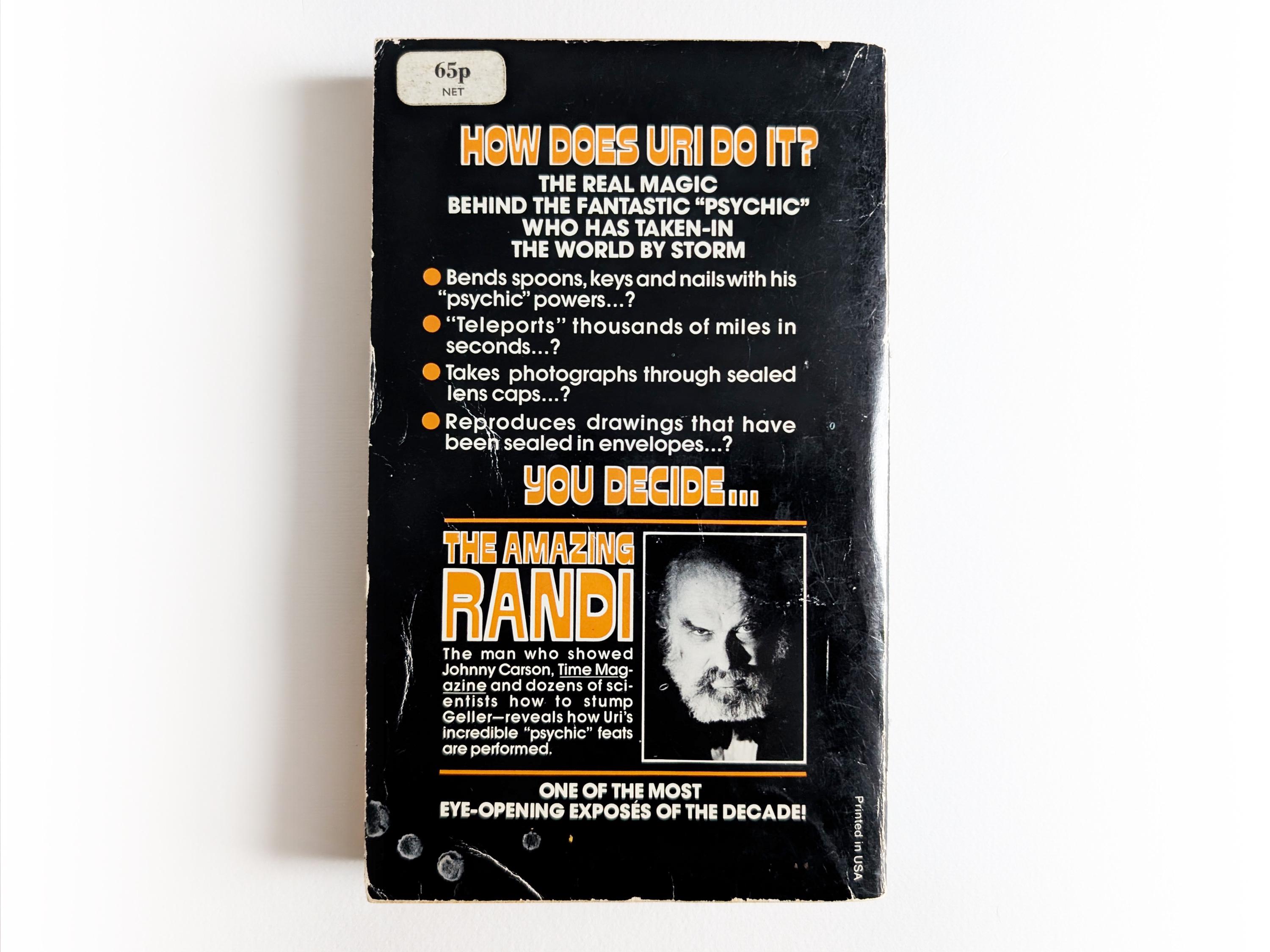 The Amazing Randi - the Magic of Uri Geller - Supernatural Vintage ...