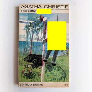 Agatha Christie - Ten Little... (And Then There Were None) - Fontana rare vintage paperback book - 1968