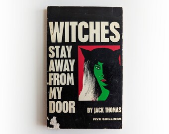 Jack Thomas - Witches Keep Away From My Door - horror okultystyczny vintage książka w miękkiej oprawie - 1967