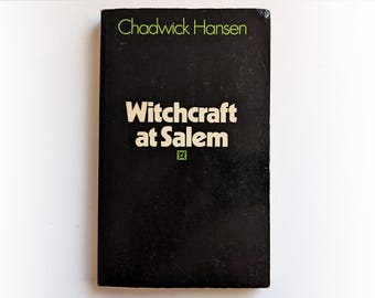 Chadwick Hansen - Witchcraft at Salem - Arrow horror occult vintage paperback book - 1971