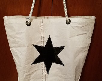 Large Recycled Sailcloth Tote, Beach Tote