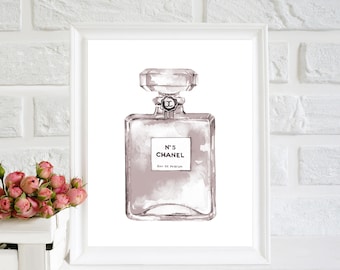 Chanel Perfume Art Etsy