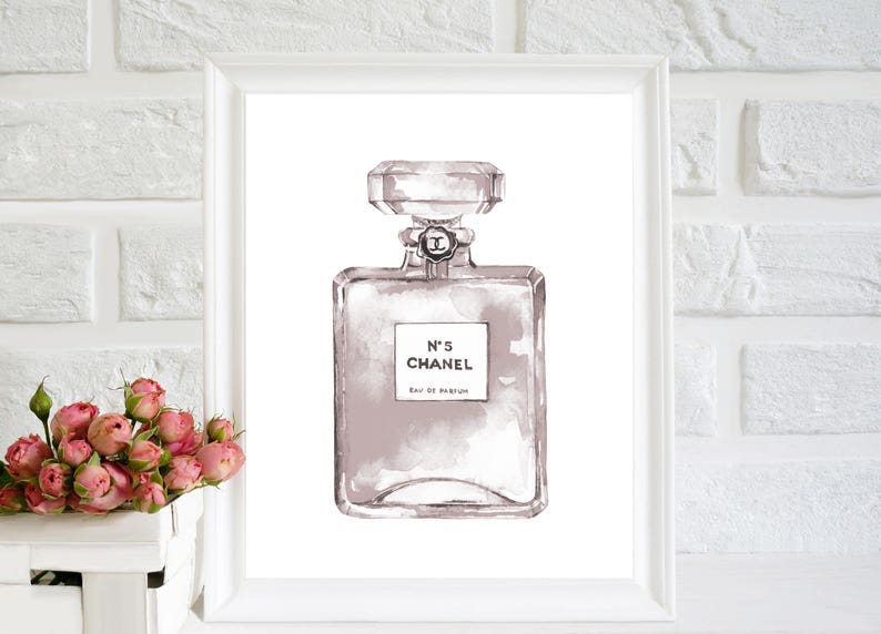 Chanel print Coco Chanel Printable Chanel Perfume girly Etsy