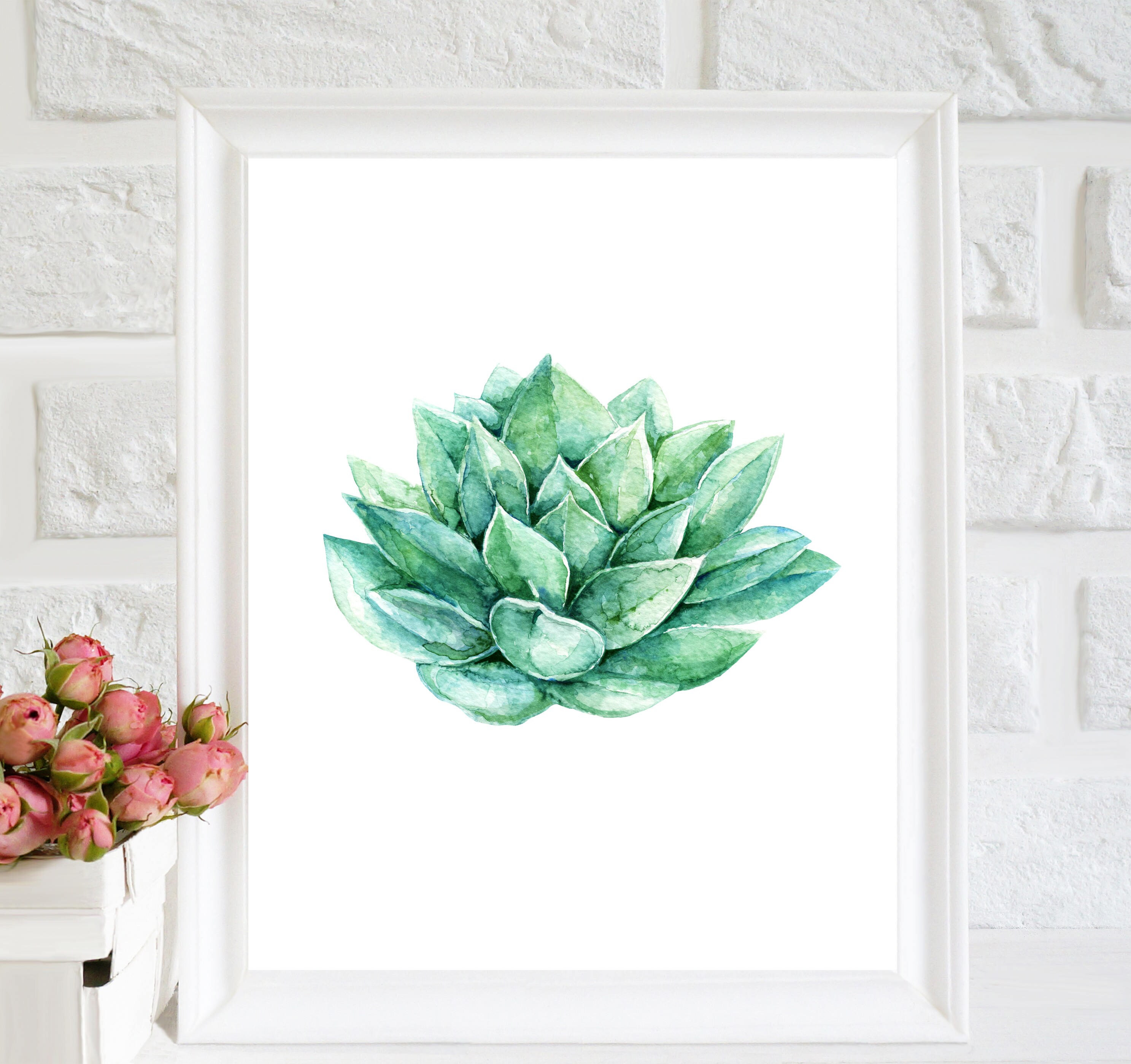 Succulent Printable Succulent Prints Succulent Art decor | Etsy