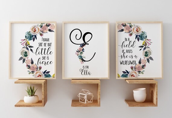 baby girl room prints