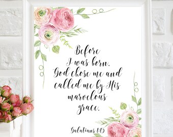 Before I Was Born God Chose Me and Called Me by His Marvelous - Etsy Sweden