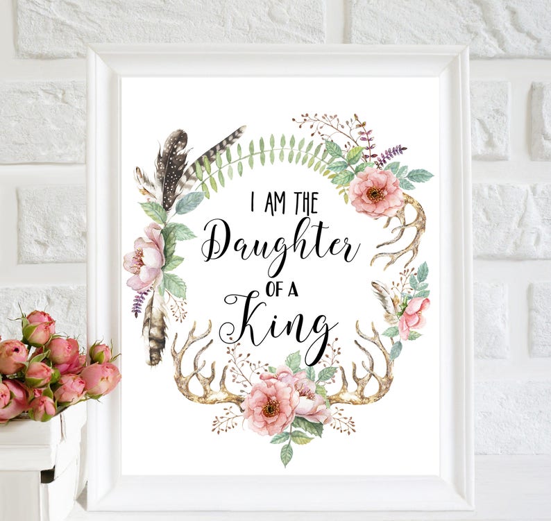 I Am the Daughter of a King Printable Bible Verse Corinthians - Etsy
