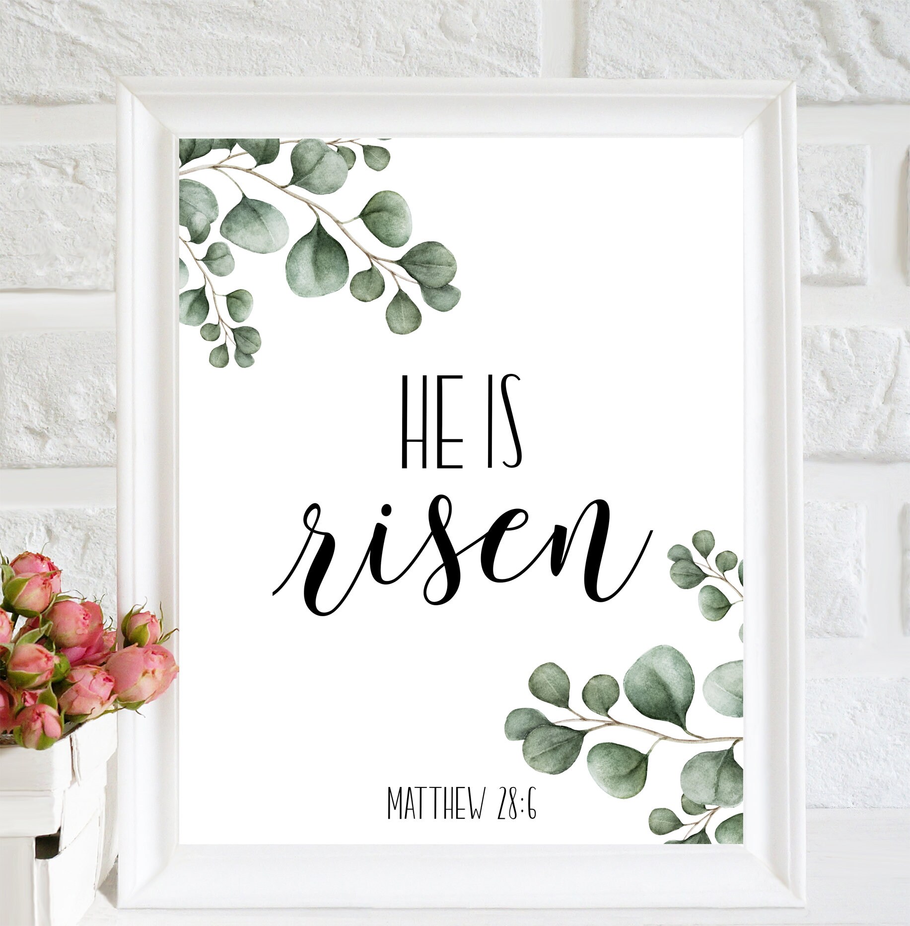 Digital Prints Art &amp; Collectibles He is Risen wall art decor Poster Art ...