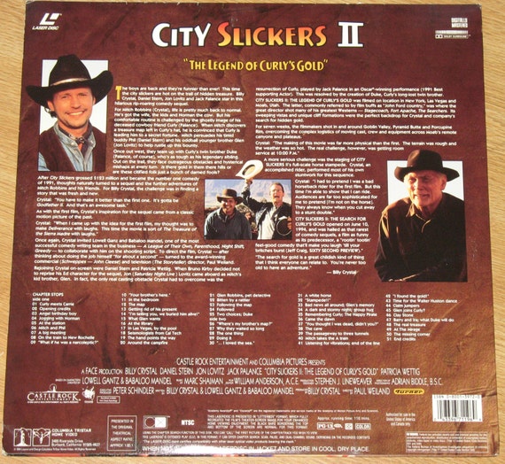 Laser Disc City Slickers Ii Starring Billy Crystal Daniel Stern