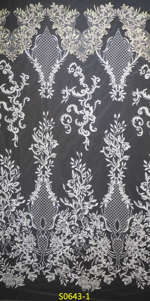Tissu GAYCHUN fleur fleur fleur 3D broderie dentelle robe de mariée Ivoire 42a6e4 Tissu GAYCHUN fleur fleur fleur 3D broderie dentelle robe de mariée Ivoire 42a6e4