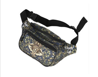 Elevated Lyfe - Fanny Pack - Royal Elephant - Perfect for Music Festivals, Raves, Traveling, Hiking, Fitness & MORE! Waist Fashion Belt Bag