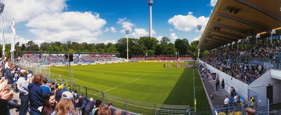 Stadium At Waldau Stuttgart Ii Poster 240 X 100 Cm Etsy