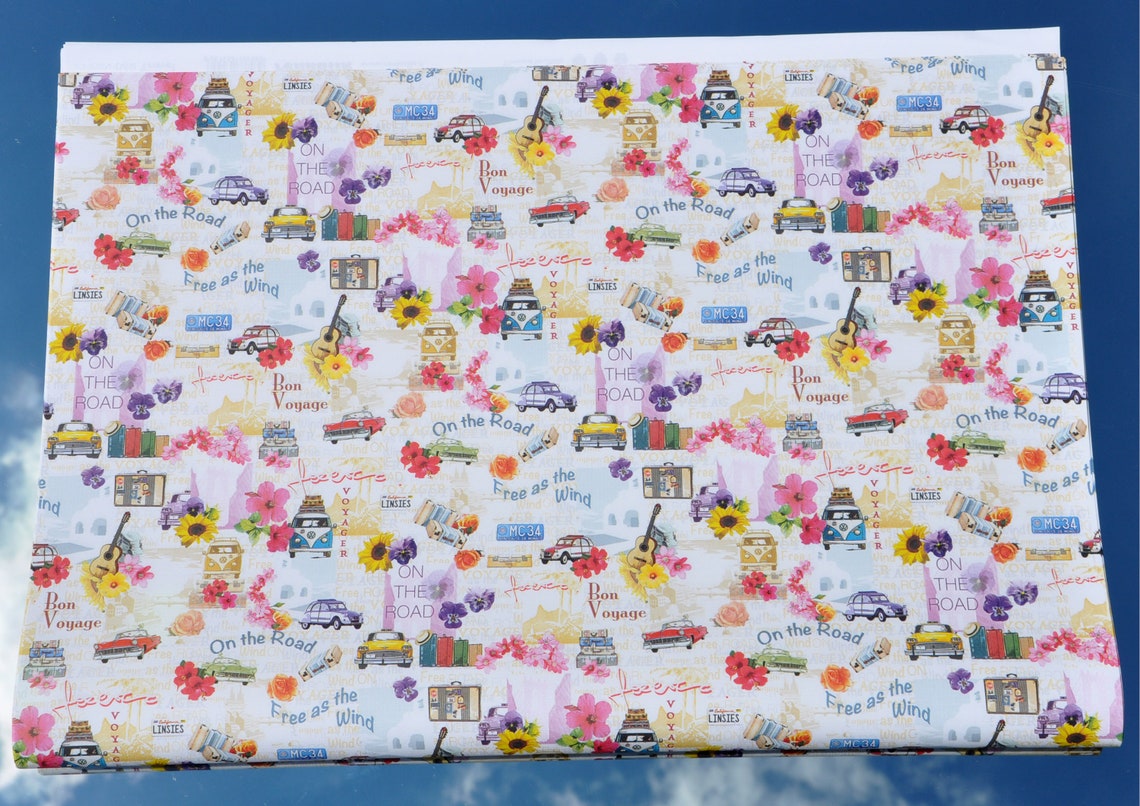Very high quality gift wrapping paper Travel on the Road Etsy