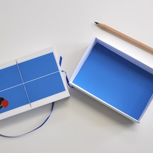 Tischtennis - Geschenkschachtel - Sport - Geldgeschenk Gutschein Spielfeld Schachtel