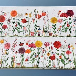 Geschenkpapier - Blumenparadies, Blumen, Garten  (Grundpreis:6,63Euro/Quadratmeter)