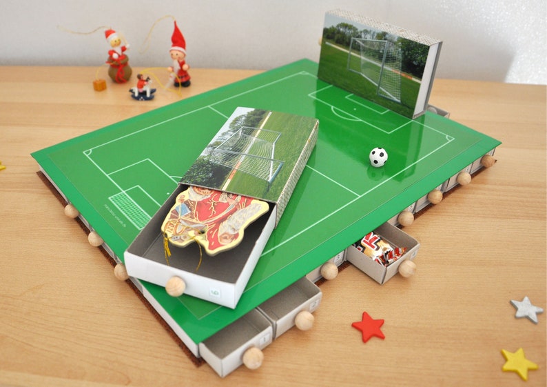 Advent Calendar Football Football Field Sport to Fill Etsy