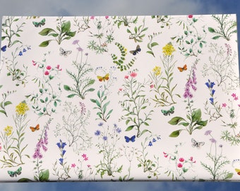 Geschenkpapier - Wildblumen Garten Wiese (Grundpreis:6,63Euro/Quadratmeter)