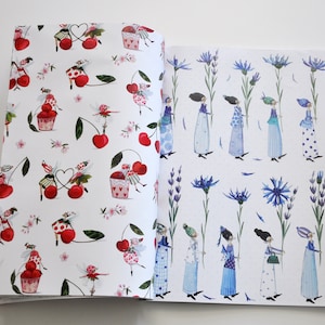 Flower Power - Die schönsten Geschenkpapiere von Silke Leffler - Geschenkpapierbuch mit 12 Bögen Geschenkpapier (GP:3,03Euro/Quadratmeter)
