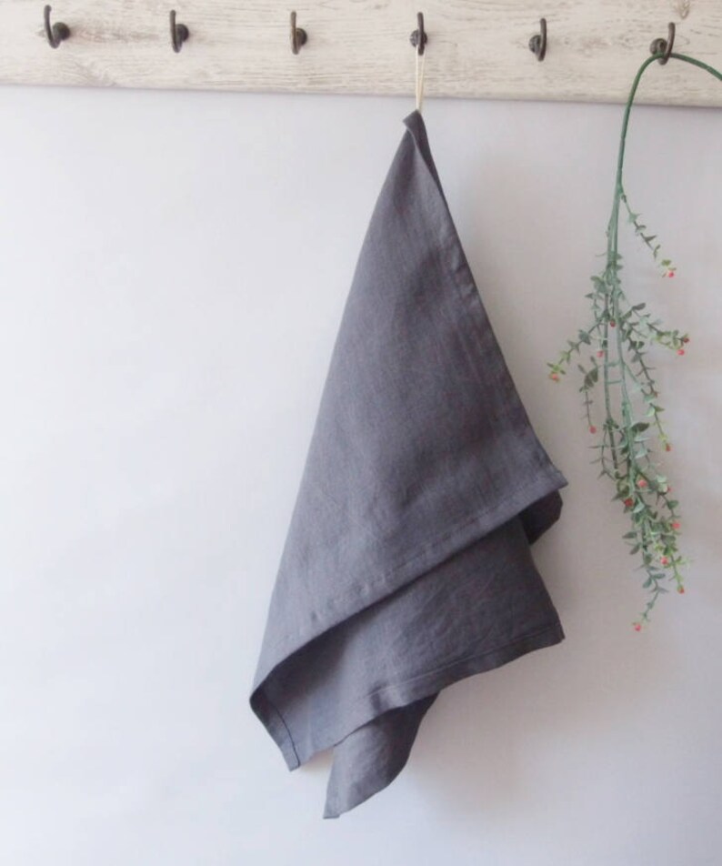 100/% LINEN hand TOWELS with loop kitchen towels with loop