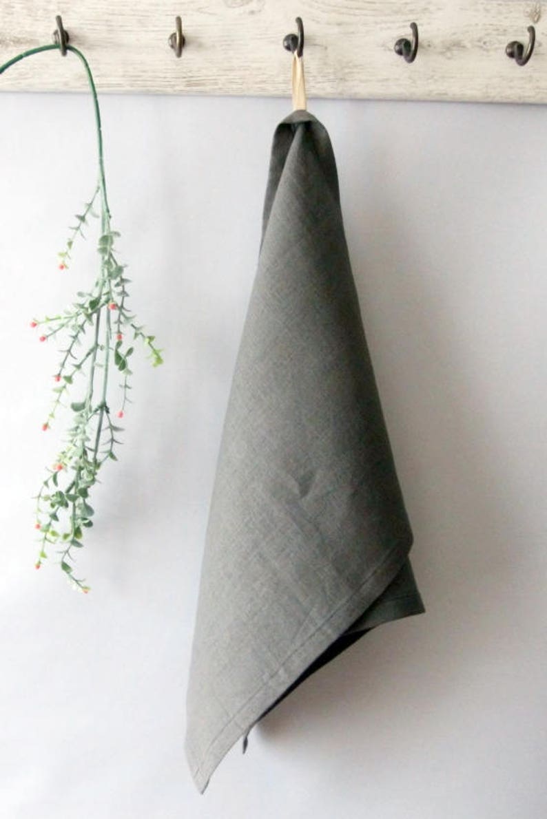100/% LINEN hand TOWELS with loop kitchen towels with loop