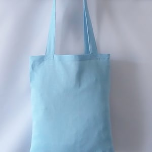 100%  LINEN  light blue tote bag ,  shopping bag for every day use, vegan tote bag , reusable grocery bag, gift