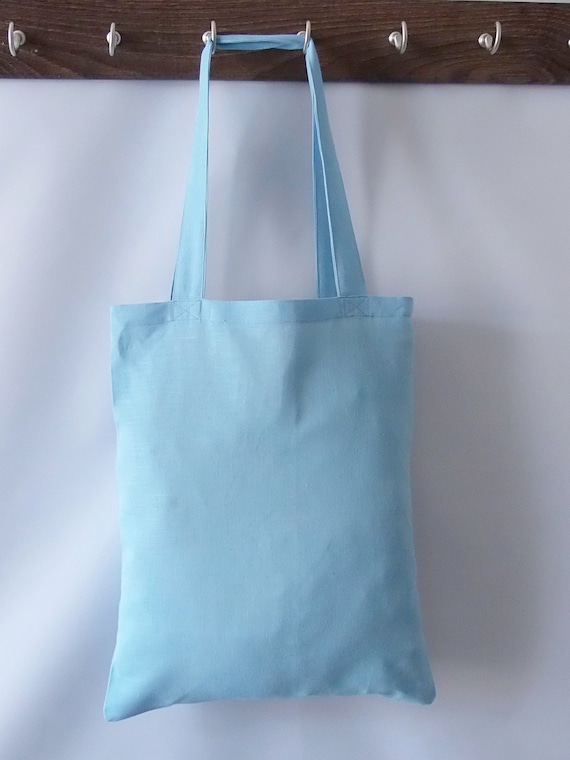 blue tote bag