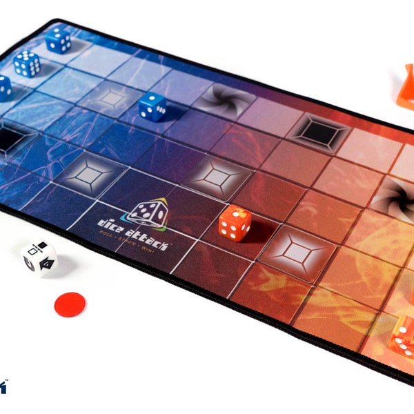 DICE ATTACK: Fire vs Ice Board Game - Strategic Dice Battles for the Whole Family | Expandable 2-Player Fun with Easy Learning Curve!