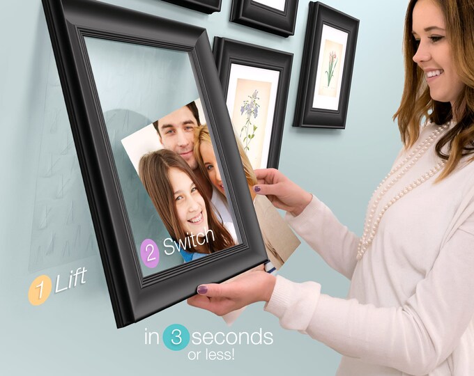 QIK FRAME® Easy Change Picture Frame Changeable Art Frame Photo Frame