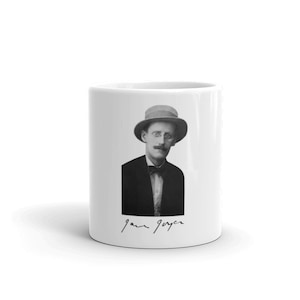 James Joyce portrait & signature ceramic mug