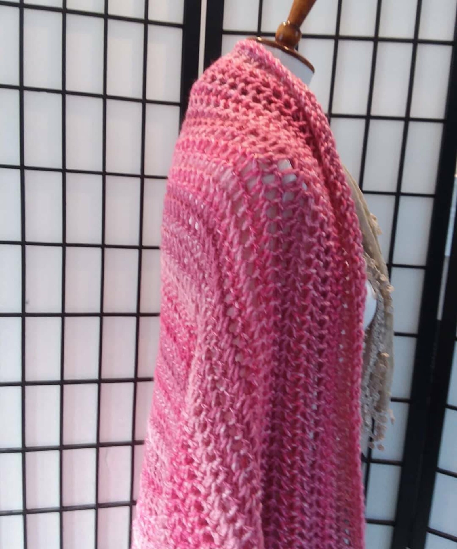 Sweater. Hand made knitted Blanket Sweater over sized Etsy