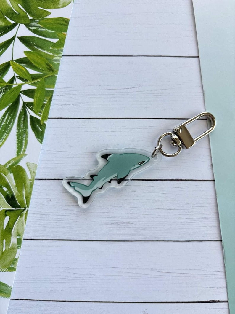 Shark Led Keychain Shark Keychains - Etsy