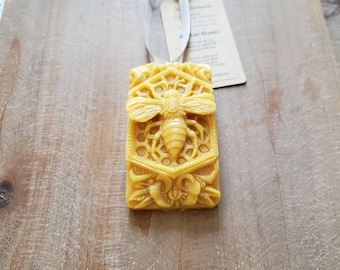 Beeswax the queen beekeeper ornament Queen bee ornament sweet honey scent natural fragrance honey bee whimsical ornament beeswax ornament