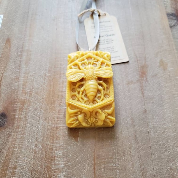 Beeswax the queen beekeeper ornament Queen bee ornament sweet honey scent natural fragrance honey bee whimsical ornament beeswax ornament