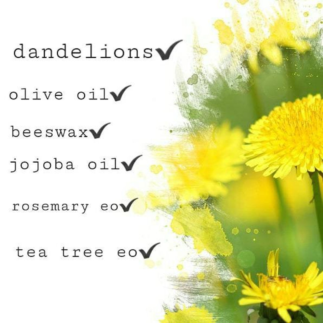 Dandelion Cuticle Balm, Infused Olive Oil for Cuticles and Nails, for