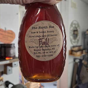 Fall Raw Honey: Bold Caramel Flavor - Local Wayne County, NY