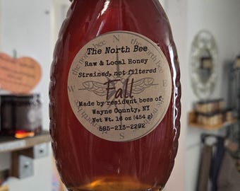 Miel cruda de otoño: intenso sabor a caramelo - Local del condado de Wayne, NY