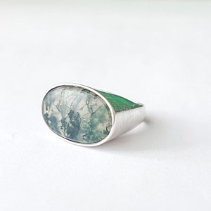 Seltene Vintage Allan Børge Larsen Silber Ring Größe 53