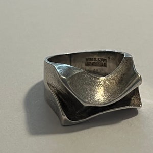 Lapponia. Sterling Silver Ring - Björn Weckström - 1979