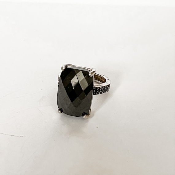 Hermoso anillo brillante de Thomas Sabo con circonita negra y piedra de onix talla 56 Etsy Espana