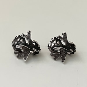 Vintage Trollbeads Svend Nielsen sea theme silver clip on earrings