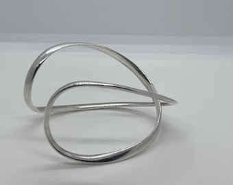 Georg Jensen Sterling silver 925 Infinity Bangle bracelet size L