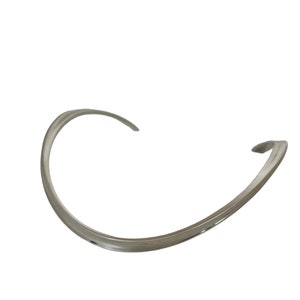 Vintage Modernist Ole Waldemar Jacobsen Danish Silver Neck Ring #1
